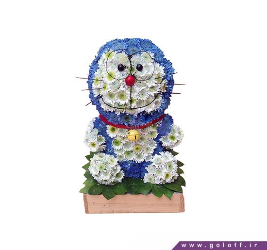 سفارش آنلاین گل - سبد گل زایمان میو میو - Flower Toy | گل آف